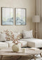 Onda Beige Oro Reale Set Di 2 Poster 50x70